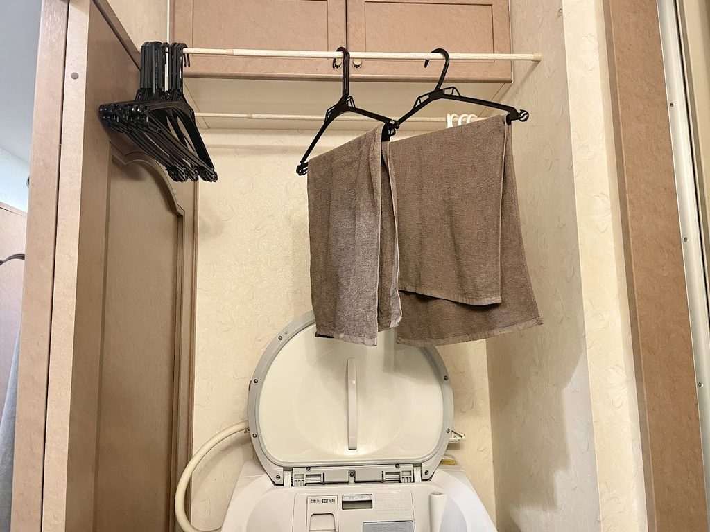 濡れたタオルはカゴに入れない!